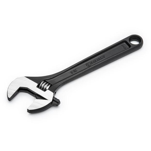 Adjustable Wrench, 8" L, 1-1/8" Max Width, Black Oxide Sécurité Médic