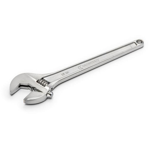 Adjustable Wrench, 15" L, 1-11/16" Max Width, Chrome Sécurité Médic