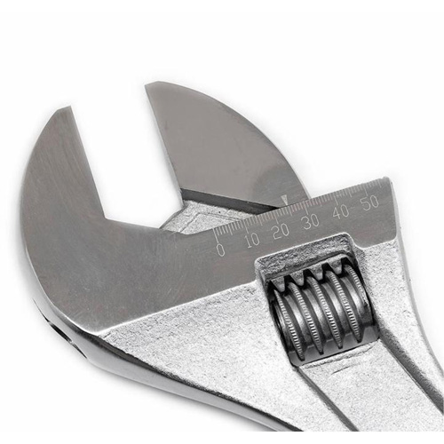 Adjustable Wrench, 18" L, 2-1/16" Max Width, Chrome Sécurité Médic