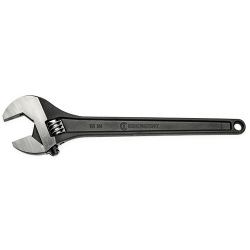 Adjustable Wrench, 15" L, 1-2/3" Max Width, Black Sécurité Médic