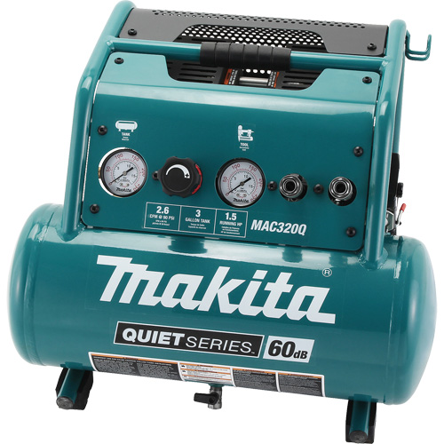 Compresseur d'air s&eacute;rie Quiet, &eacute;lectrique, 3 gal. (3,6 gal. US), 135 PSI, 120/1 V Sécurité Médic