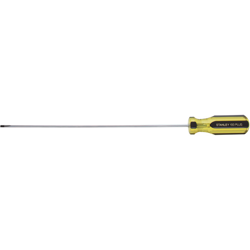 Tournevis d'&eacute;b&eacute;nisterie tr&egrave;s l&eacute;ger 100 PLUS, Tige de 1/8", Ronde, 6-5/8" lo, Prise en Plastique Sécurité Médic