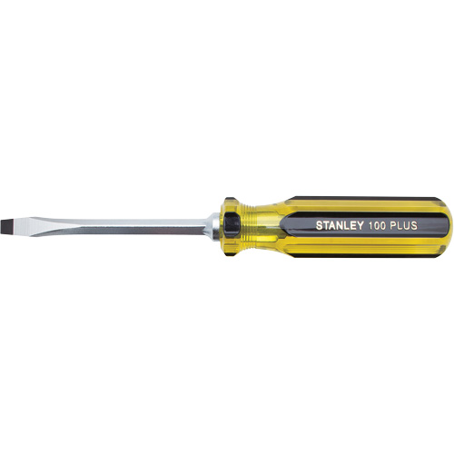 Tournevis pour &eacute;crous &agrave; fente 100 PLUS, Tige de 1/4", Carr&eacute;e, 8-3/16" lo, Prise en Plastique Sécurité Médic