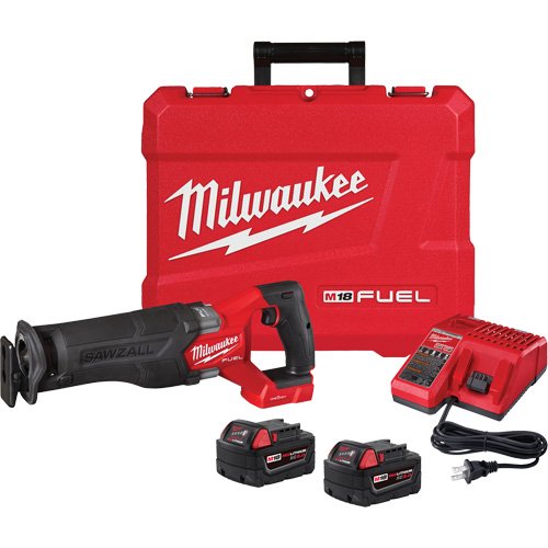 M18 Fuel Sawzall&reg; Reciprocating Saw Kit, 18 V, Lithium-Ion Battery, 3000 SPM Sécurité Médic