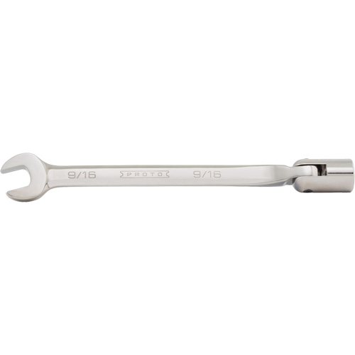 Combination Flex-Head Wrench, 12 Point, 3/8", Satin Finish Sécurité Médic