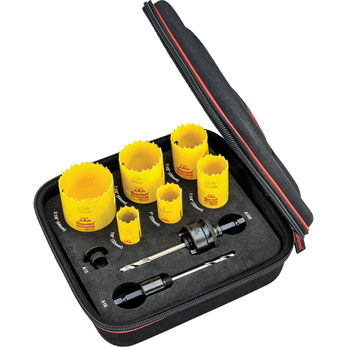 Deep Cut Hole Saw Kit, 9 Pieces Sécurité Médic