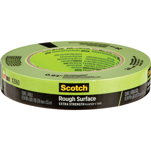 Scotch&reg; Rough Surface Painter's Tape 2060, 24 mm (1") x 55 m (180'), Green Sécurité Médic