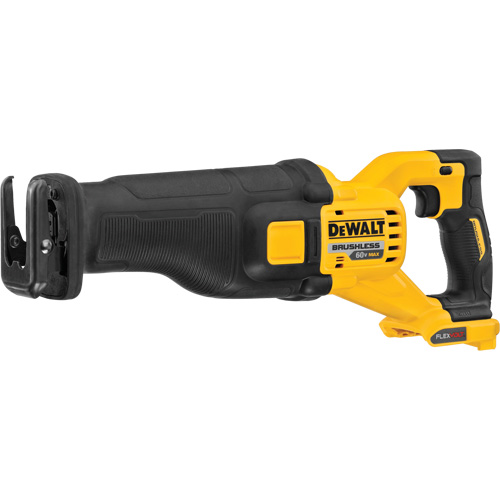 FlexVolt&reg; Max Brushless Reciprocating Saw (Tool Only), 60 V, Lithium-Ion Battery, 0-3000 SPM Sécurité Médic