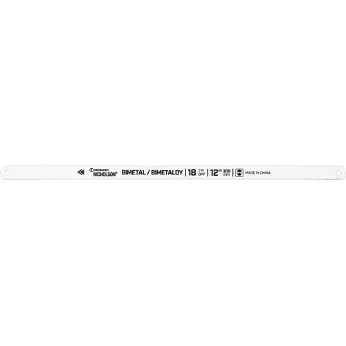 Lames pour scie &agrave; m&eacute;taux Bi-Metaloy, Bim&eacute;tal, 12" lo, 18 dents par pouce Sécurité Médic