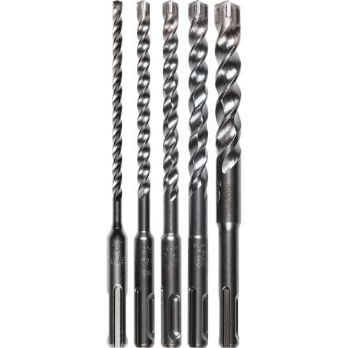 SDS-Plus 3-Cutter Bit Set, 5 Pieces, Carbide Sécurité Médic