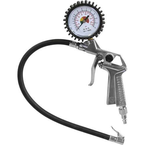 Pistolet gonfleur de pneus avec manom&egrave;tre Sécurité Médic
