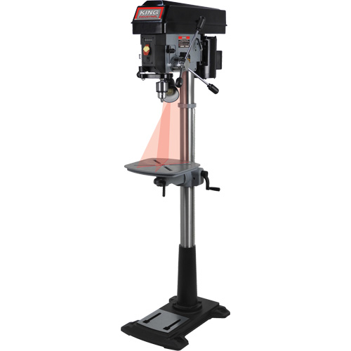 Variable Speed Drill Press, 15", 5/8" Chuck, 3300 RPM Sécurité Médic