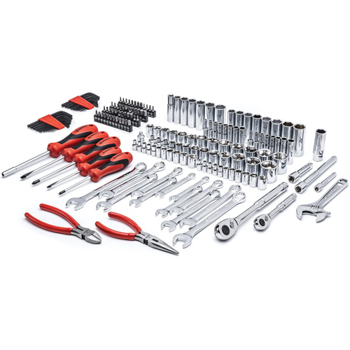 Jeu d'outils m&eacute;triques/SAE de qualit&eacute; professionel &agrave; 6 pans et &agrave; prise 3/8" Sécurité Médic