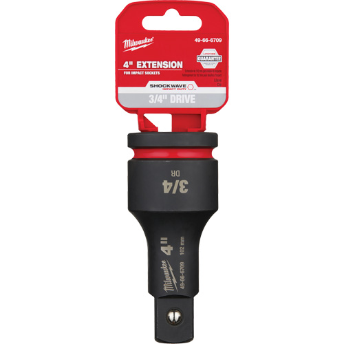 Shockwave Impact Duty Socket Extension, Impact, 3/4" Drive, 4" L Sécurité Médic