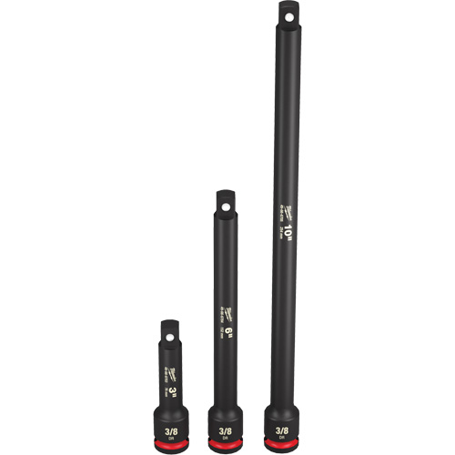 Shockwave Impact Duty Socket Extension Set, Impact, 3/8" Drive, 3"/6"/10" L Sécurité Médic