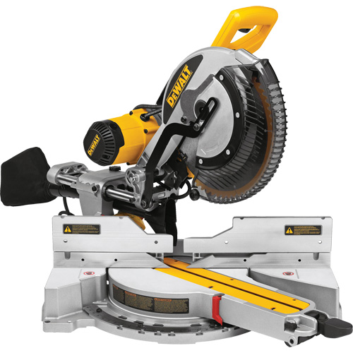 Double-Bevel Sliding Compound Mitre Saw, 12", 15 A, 120 V Sécurité Médic