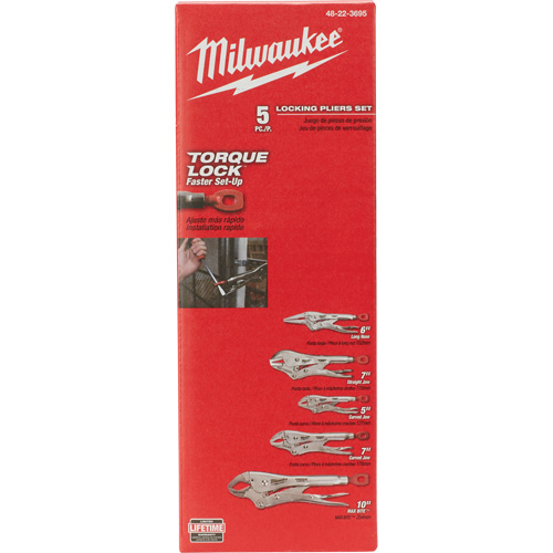 Jeu de pinces de verrouillage Torque Lock, 5 Morceaux Sécurité Médic