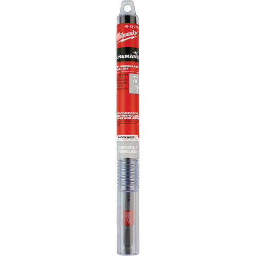 Shockwave Impact Duty Lineman's Fiberglass Drill Bit, 11/16", Carbide Sécurité Médic