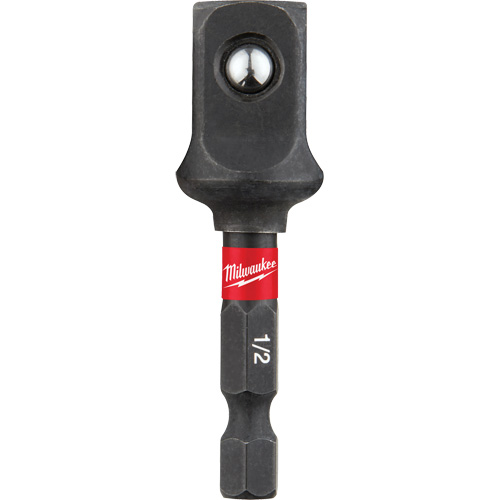 Adaptateur de douille &agrave; chocs Shockwave, 1/4" Prise, Dimension m&acirc;le 1/2", Sph&eacute;rique, 2" lo Sécurité Médic