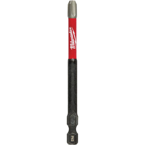 Shockwave Impact Duty Screwdriver Bit, Phillips, #3 Tip, 1/4" Drive Size, 3-1/2" Length Sécurité Médic