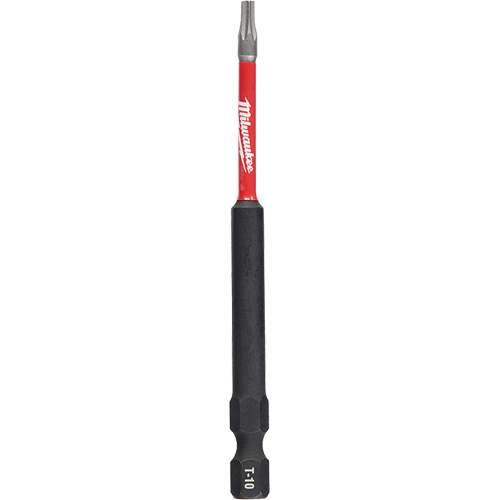 Shockwave Impact Duty Screwdriver Bit, Torx, T-10 Tip, 1/4" Drive Size, 3-1/2" Length Sécurité Médic