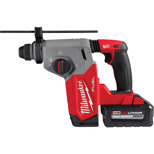 M18 Fuel SDS Plus Rotary Hammer Kit, 18 V, 1", 2 ft-lbs., 1330 RPM Sécurité Médic