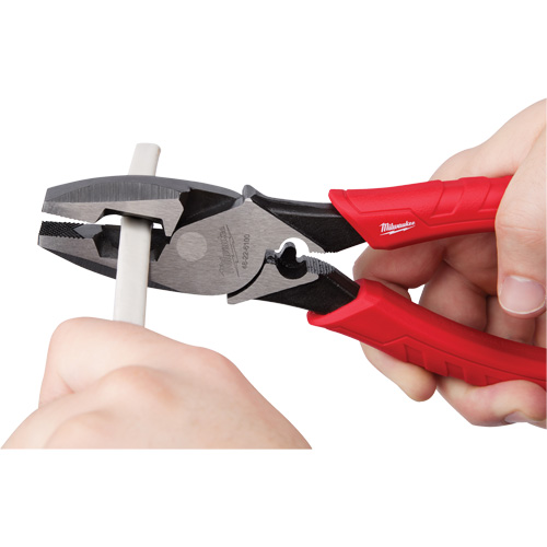 Comfort Grip High Leverage Lineman's Pliers with Crimper Sécurité Médic