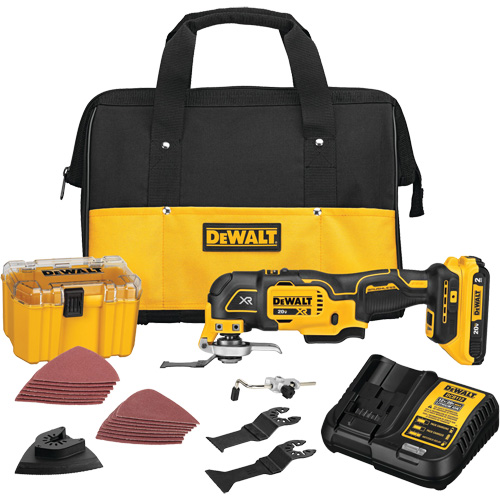 XR&reg; Brushless Cordless 3-Speed Oscillating Multi-Tool Kit, 20 V, Lithium-Ion Sécurité Médic