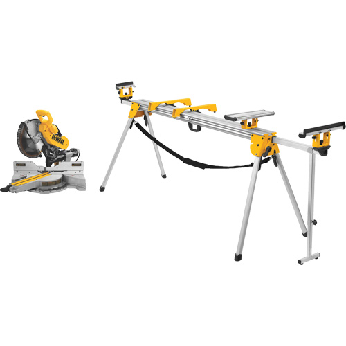 Double Bevel Sliding Compound Mitre Saw with Stand Sécurité Médic