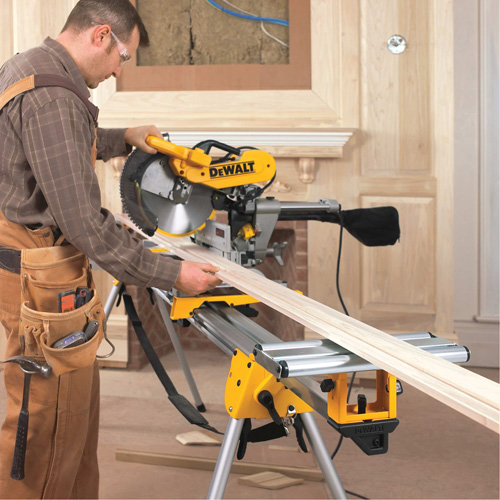 Double Bevel Sliding Compound Mitre Saw with Stand Sécurité Médic