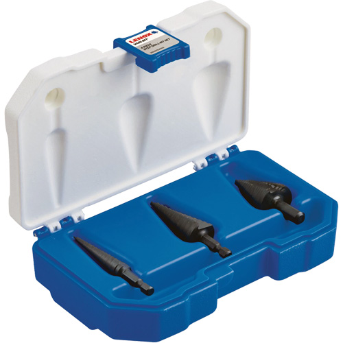 Step Drill Bit Set, 3 Pieces, High Speed Steel Sécurité Médic