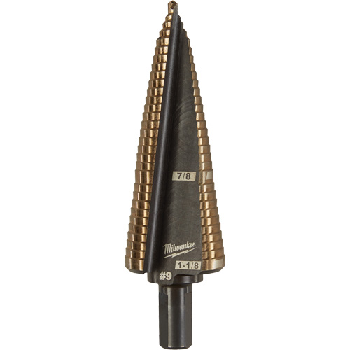 Foret &eacute;tag&eacute;, 7/8"/#9 - #9/1-1/8", Incr&eacute;ments de 1/32", Acier rapide au cobalt Sécurité Médic