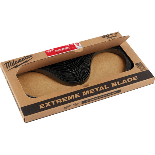 Extreme Metal Band Saw Blades, High Speed Steel, 30-9/16" L x 1/2" W x 0.02" Thick, 12/14 TPI Sécurité Médic