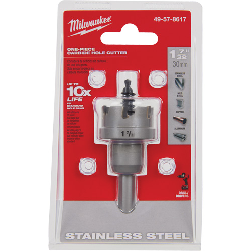Scies-cloches au carbure monobloc, 1-7/32", Profondeur de la coupe de 3/16" Sécurité Médic
