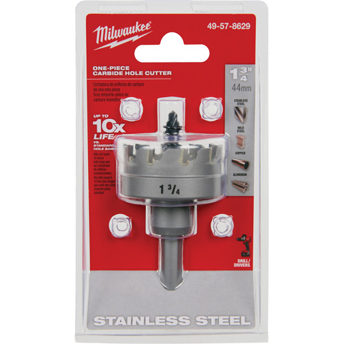 Scies-cloches au carbure monobloc, 1-3/4", Profondeur de la coupe de 3/16" Sécurité Médic