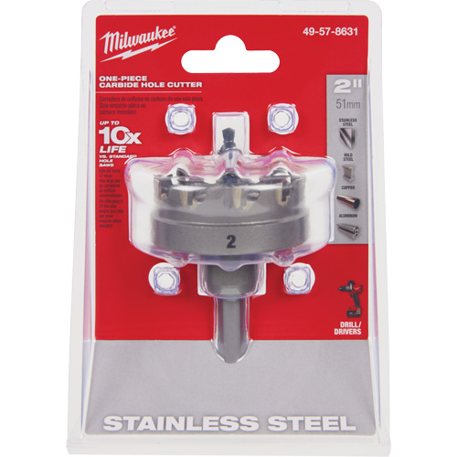 Scies-cloches au carbure monobloc, 2", Profondeur de la coupe de 3/16" Sécurité Médic