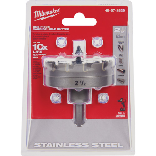 Scies-cloches au carbure monobloc, 2-1/2", Profondeur de la coupe de 3/16" Sécurité Médic