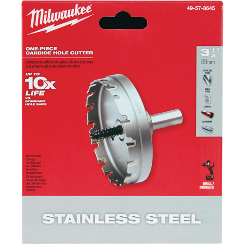 Scies-cloches au carbure monobloc, 3-1/2", Profondeur de la coupe de 3/16" Sécurité Médic