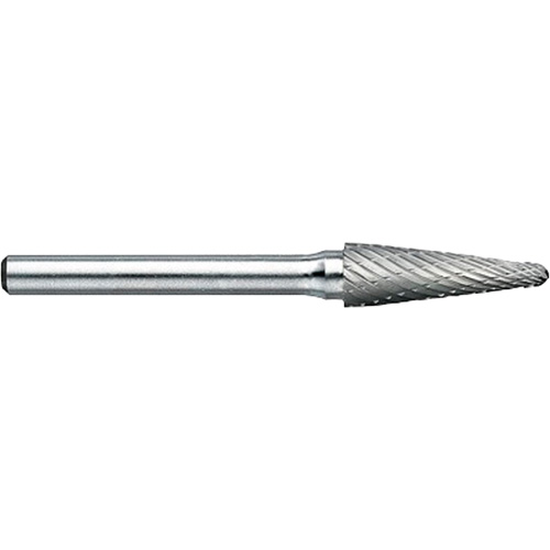 DRILLCO Magnum Double Cut Solid Carbide Burr, SL-3, 3/8" Dia., 1/4" Shank, 1-1/16" Depth of Cut Sécurité Médic