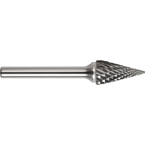 DRILLCO Magnum Double Cut Solid Carbide Burr, SM-5, 1/2" Dia., 1/4" Shank, 7/8" Depth of Cut Sécurité Médic