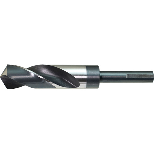 Foret &agrave; queue r&eacute;duite et &agrave; 3 m&eacute;plats S&D DRILLCO, 9/16", Acier rapide, Cannelure 3", Pointe de 118° Sécurité Médic