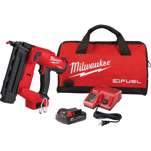 Ensemble de cloueuse pour clous de finition de calibre 18 M18 Fuel, 18 V, Lithium-ion Sécurité Médic