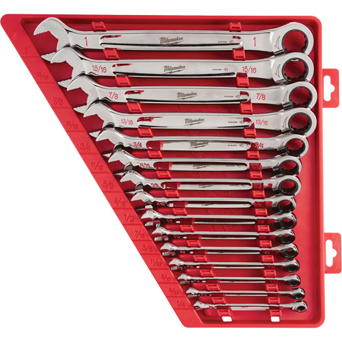 Ratcheting Wrench Set, Combination, 15 Pieces, Imperial Sécurité Médic