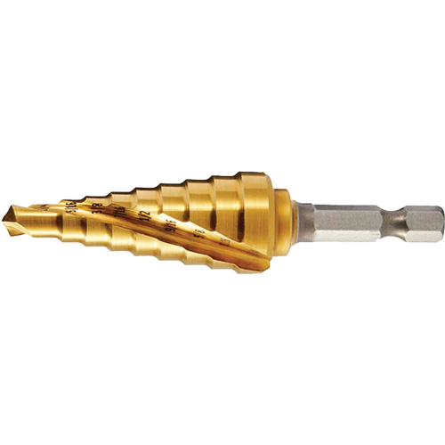 DRILLCO #2 Step Drill, 1/4" - 3/4" , 1/16" Increments Sécurité Médic