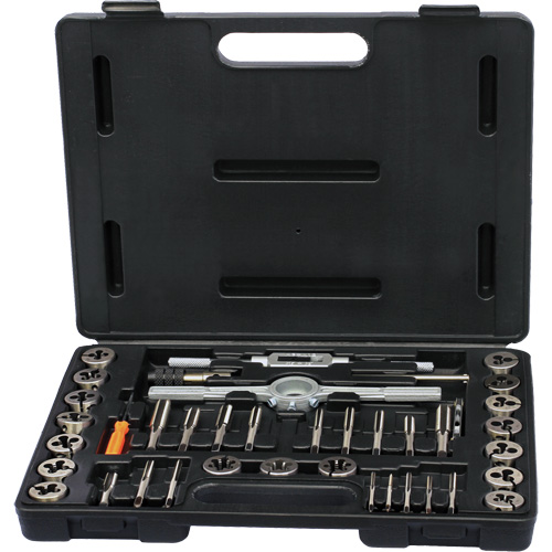 DRILLCO Metric Tap & Die Set, 36 Pieces Sécurité Médic