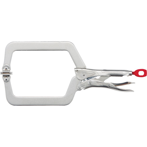 Pince-&eacute;tau en C &agrave; m&acirc;choires pivotantes Torque Lock, Longueur 9", Pinces serre-joints Sécurité Médic