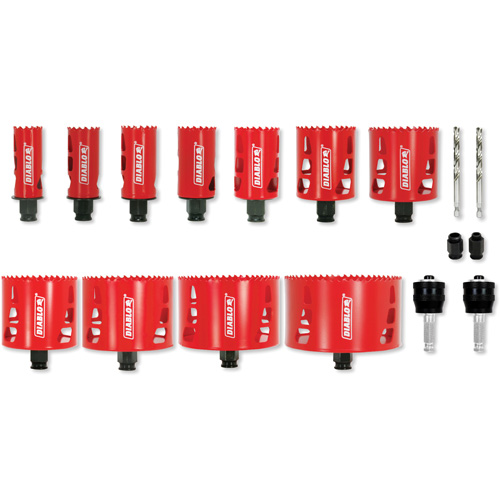 Plumber's Bi-Metal Hole Saw Set, 17 Pieces Sécurité Médic