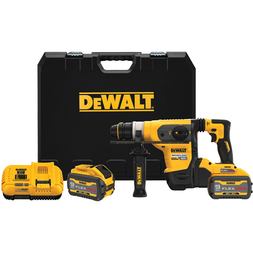 MAX* SDS Plus Rotary Hammer Kit, 60 V, 1-1/4", 725/0-725 RPM Sécurité Médic