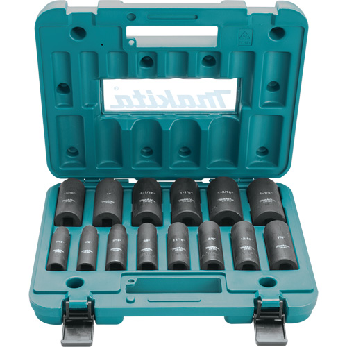 Well Socket Set, 14 Pcs, Impact, 1/2" Drive Size, Deep Sécurité Médic