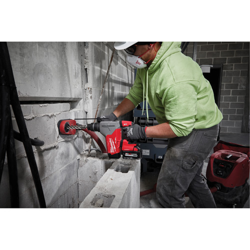 Marteau rotatif M18 Fuel SDS Plus avec ensemble d&eacute;poussi&eacute;reur Hammervac, 18 V, 1-1/8" - 3", 800 tr/min Sécurité Médic